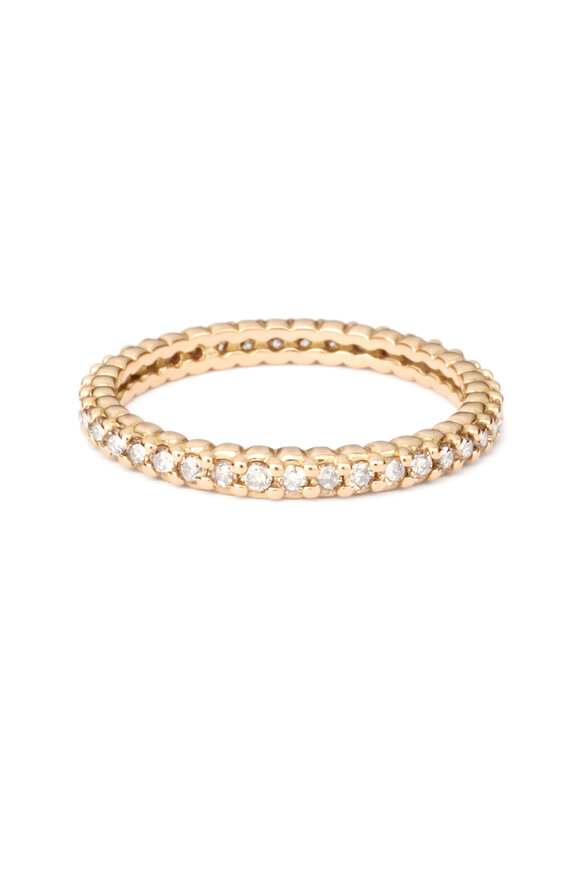 Paul Morelli 18K Pink Gold Diamond Band - view 1