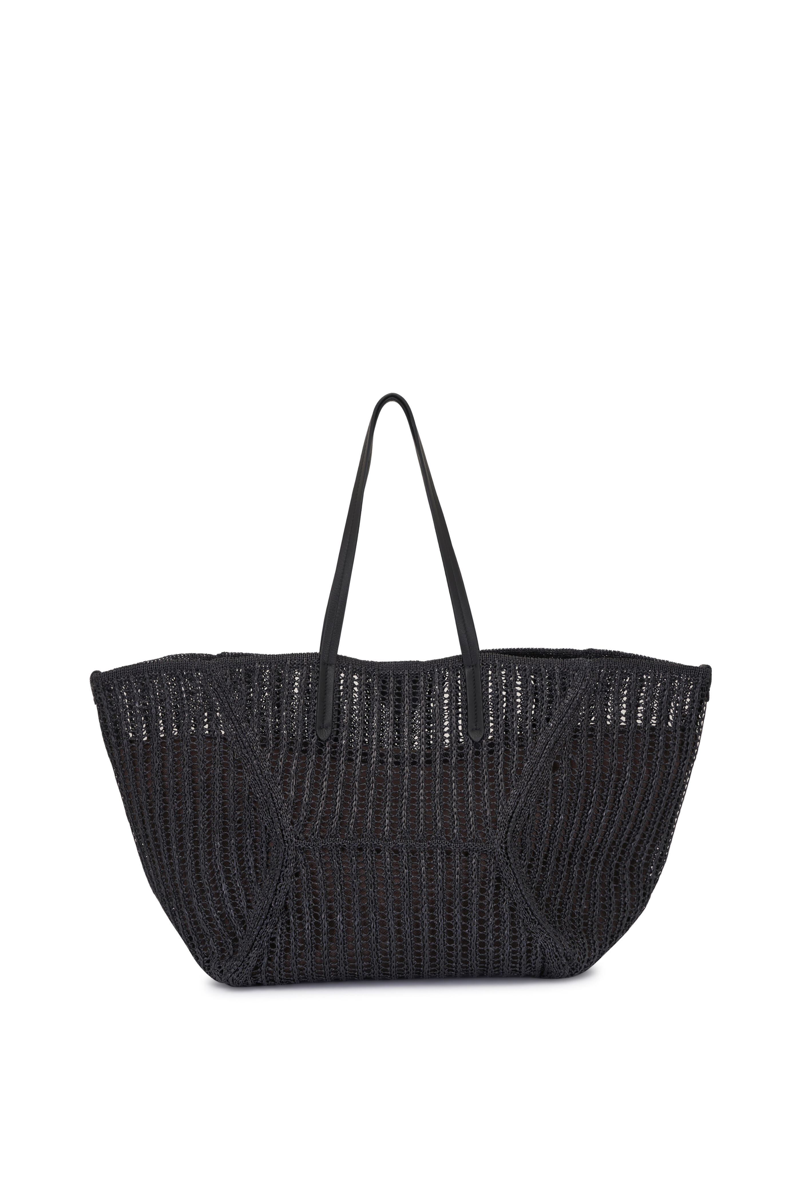 Brunello Cucinelli - Medium Duo Black Raffia Tote