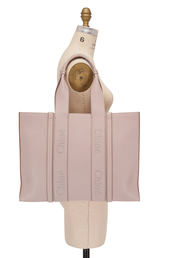 Chloé - Medium Woody Wild Gray Leather Tote 