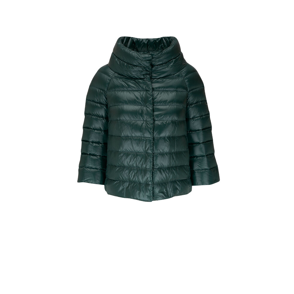 Herno - Iconic Sofia Green Down Coat | Mitchell Stores