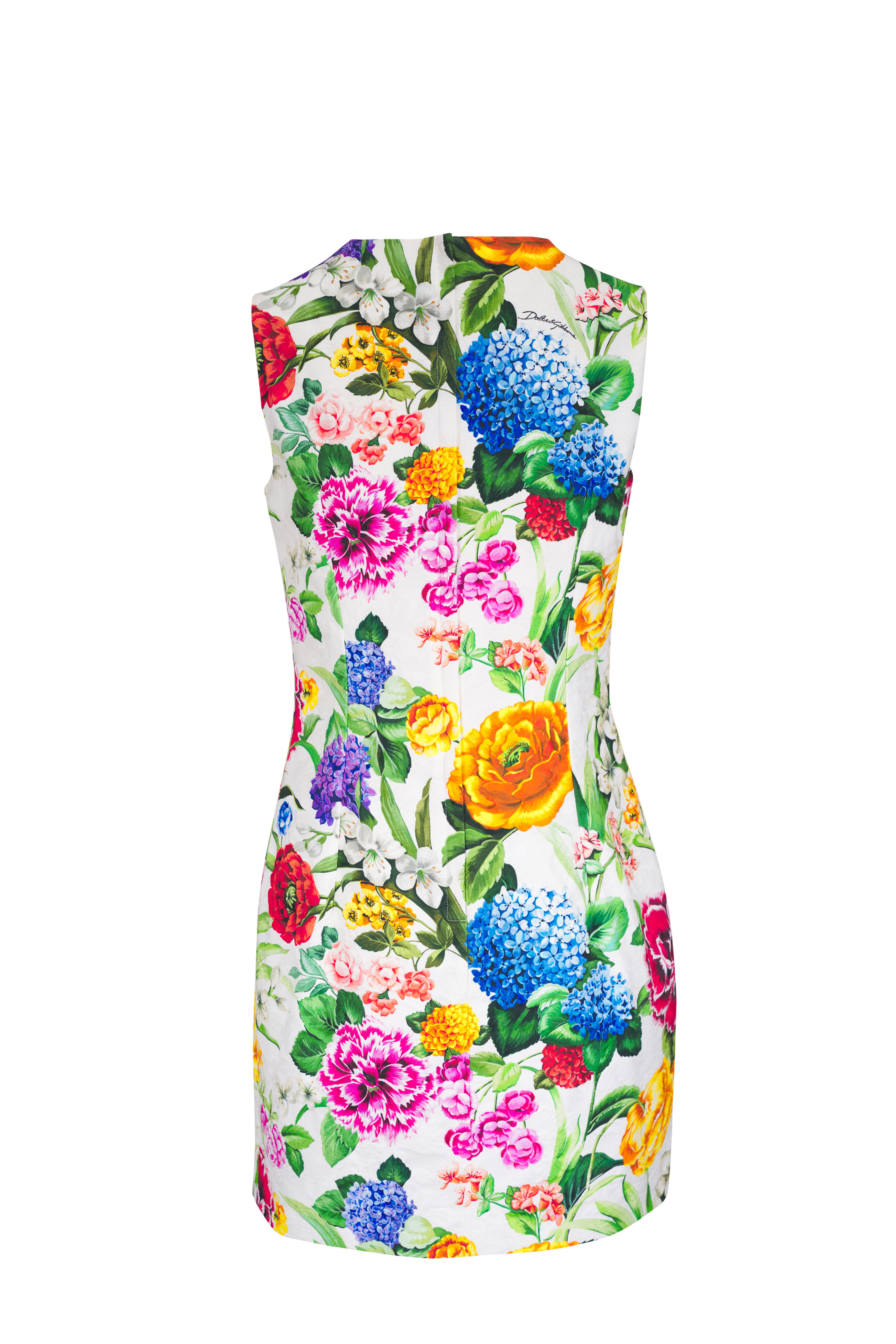 Dolce & Gabbana フラワープリント チュニック 36 Flower-print sleeveless poplin dress in Print for Women