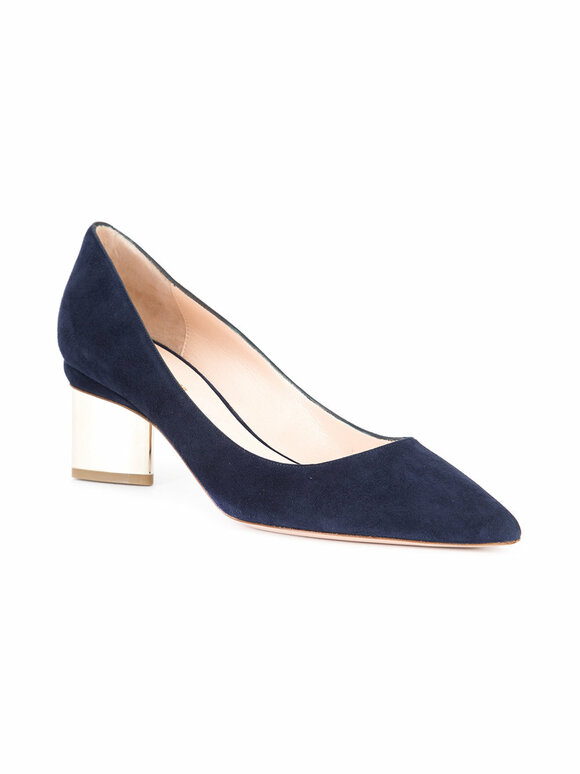 Nicholas Kirkwood Prism Dark Navy Suede Pump, 55mm - view 4