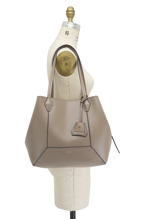 Jimmy Choo - Diamond Taupe Leather Tote Bag