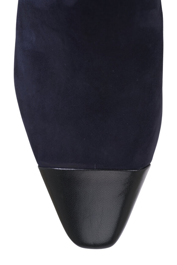 Veronica Beard - Cecile Indigo Cap Toe Boot, 30mm