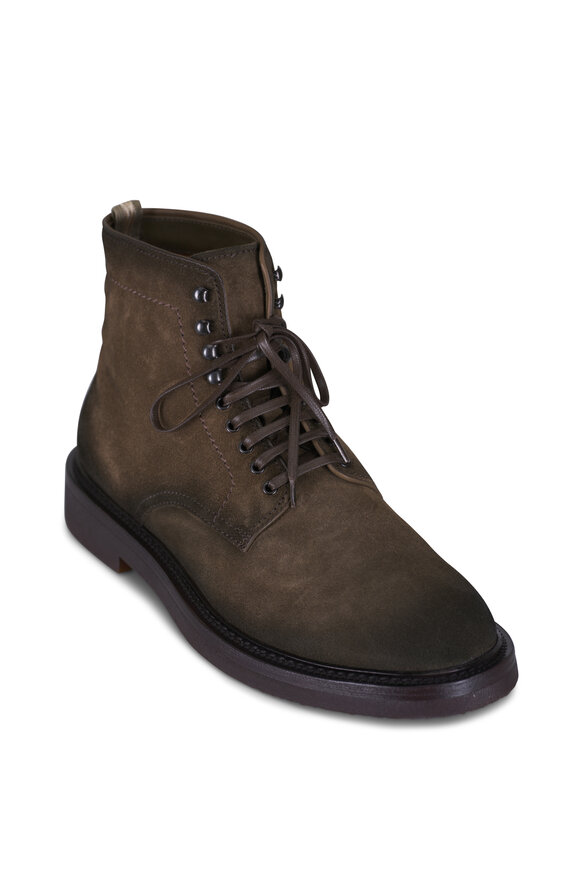 Officine Creative Hopkins Flexi 203 Green Suede Boot
