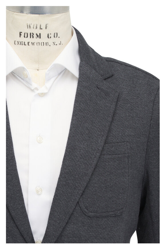 Faherty Brand - Inlet Knit Charcoal Gray Blazer