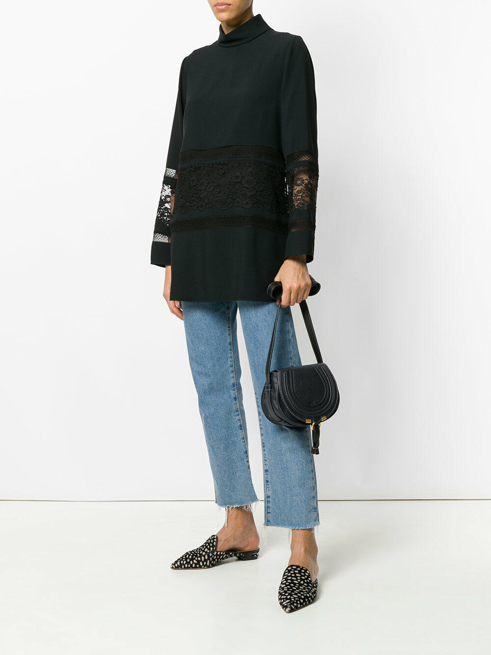 Chloé - Marcie Black Leather Mini Crossbody