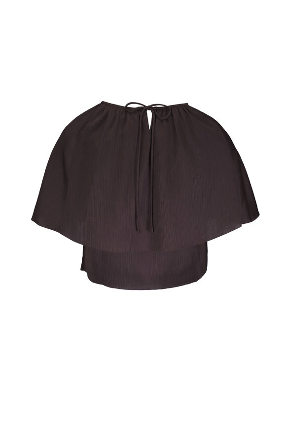 Vince Iron Convertible Plissé Cape Top - view 2
