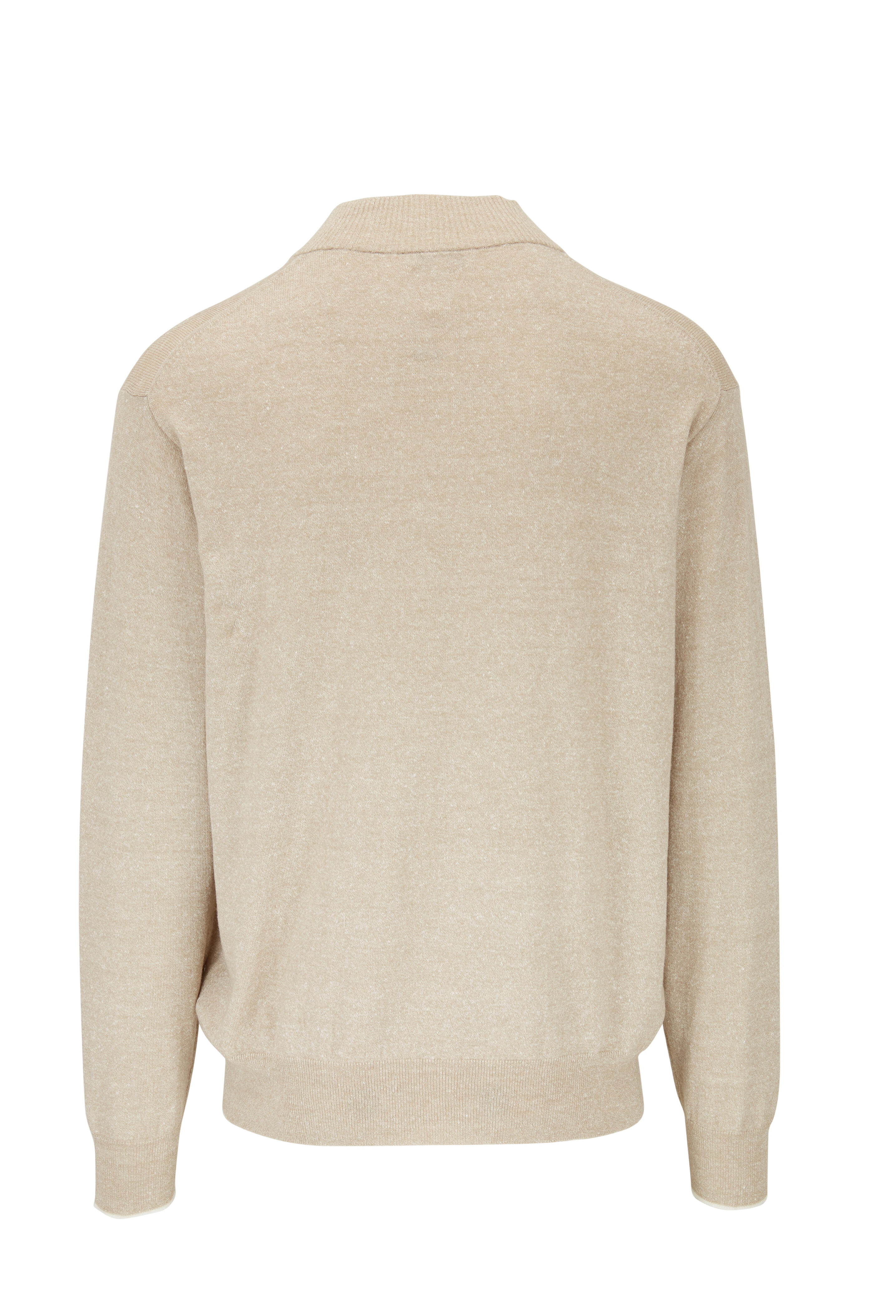 Peter Millar - Providence Tan Quarter-Zip Pullover
