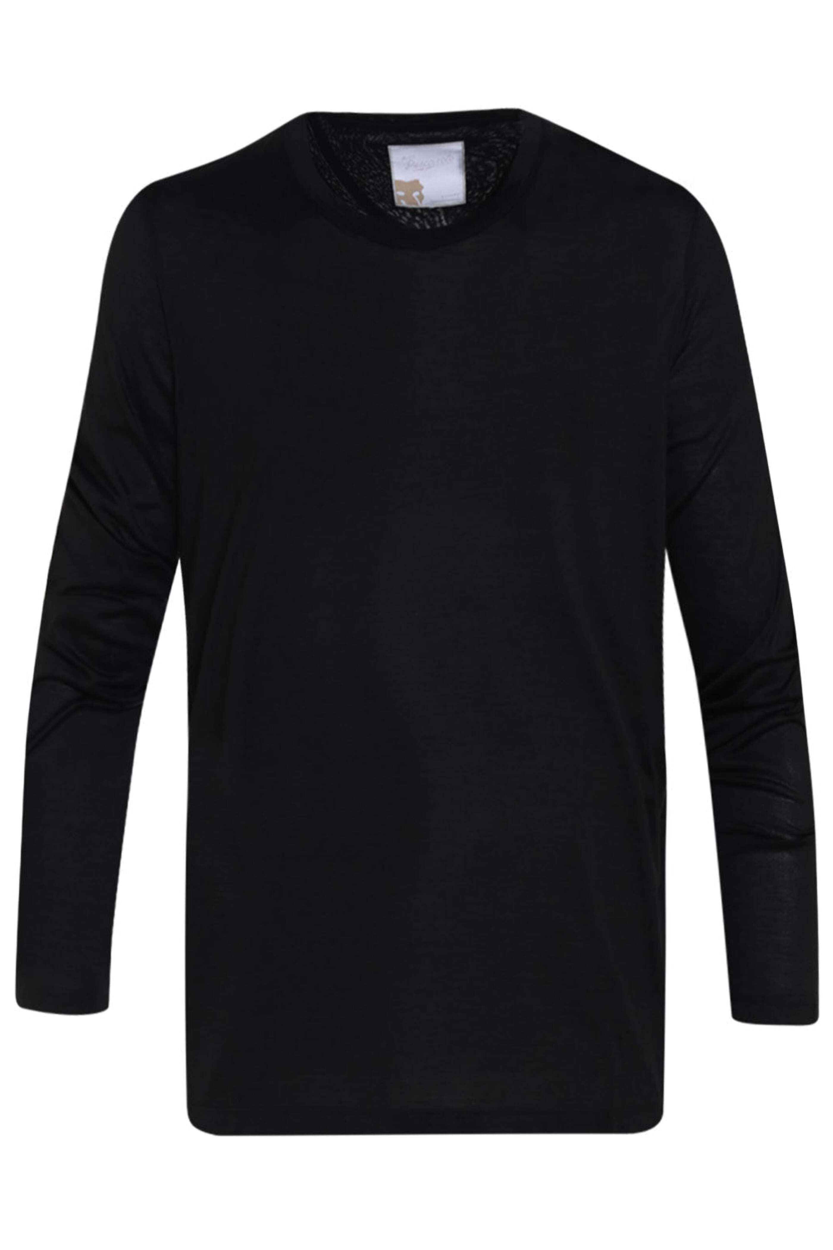 Marco Pescarolo - Black Jersey Silk & Cotton Long Sleeve T-Shirt