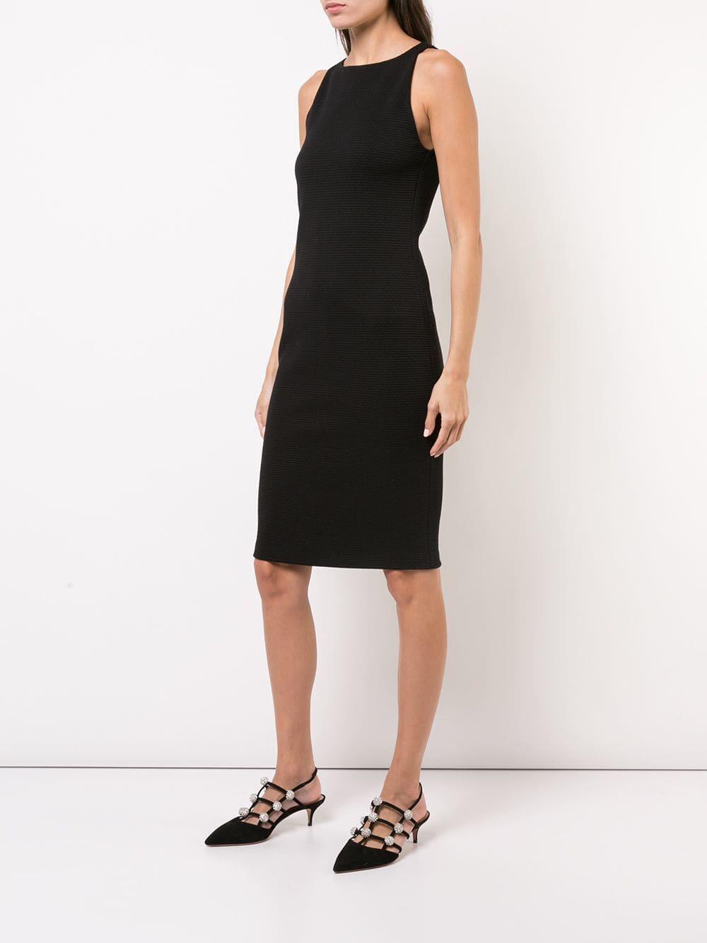 Emporio Armani - Black Honeycomb Knit Dress | Mitchell Stores