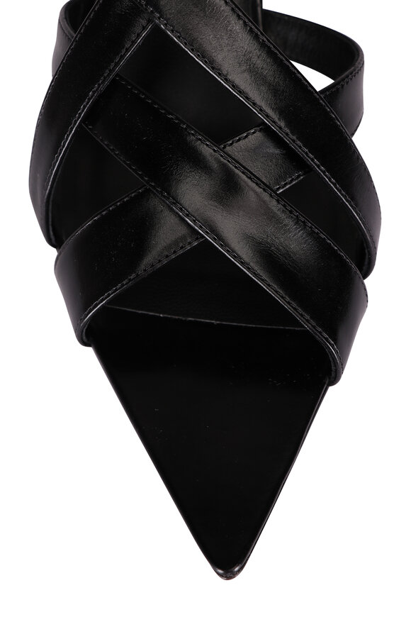 Khaite Sadie Black Leather Multi Strap Sandal, 55mm - view 4