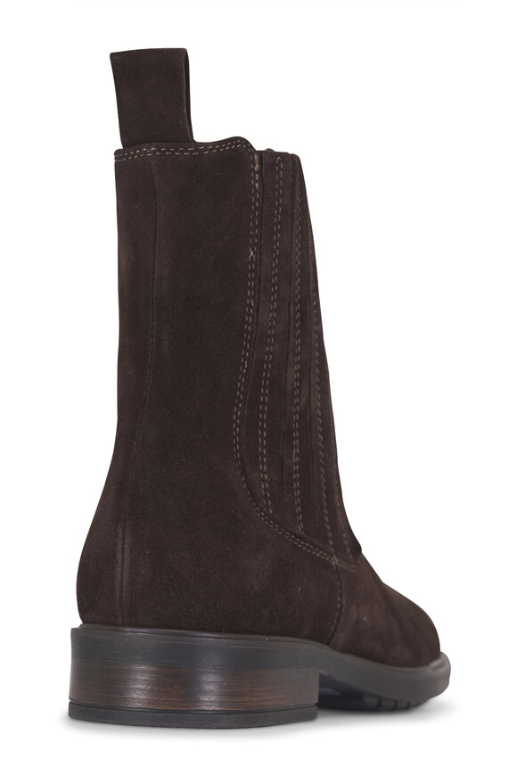 Ron White Posie Chocolate Suede Inside Zip Boot, 25mm - view 3