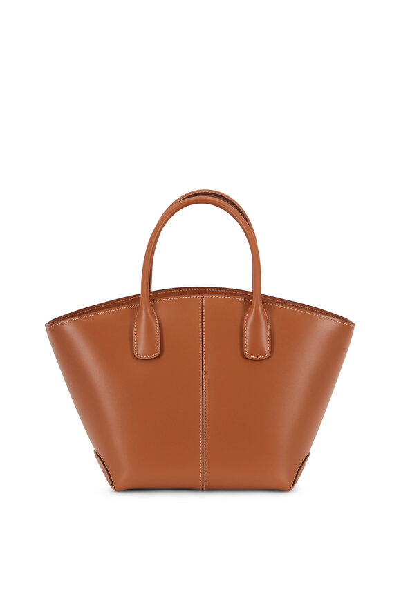 Tod's - Manici Brown Leather Medium Tote Handbag