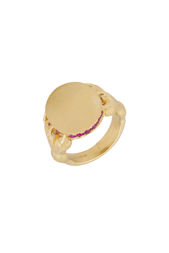 Circa 1700 Claw in Love Signet Ring