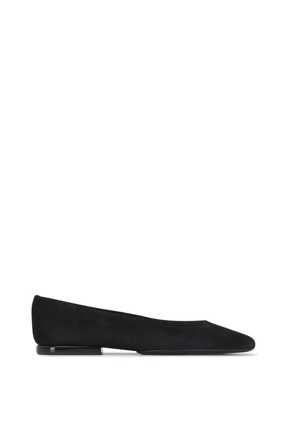 Loro Piana Black Suede Primula Ballerina Flat - view 2