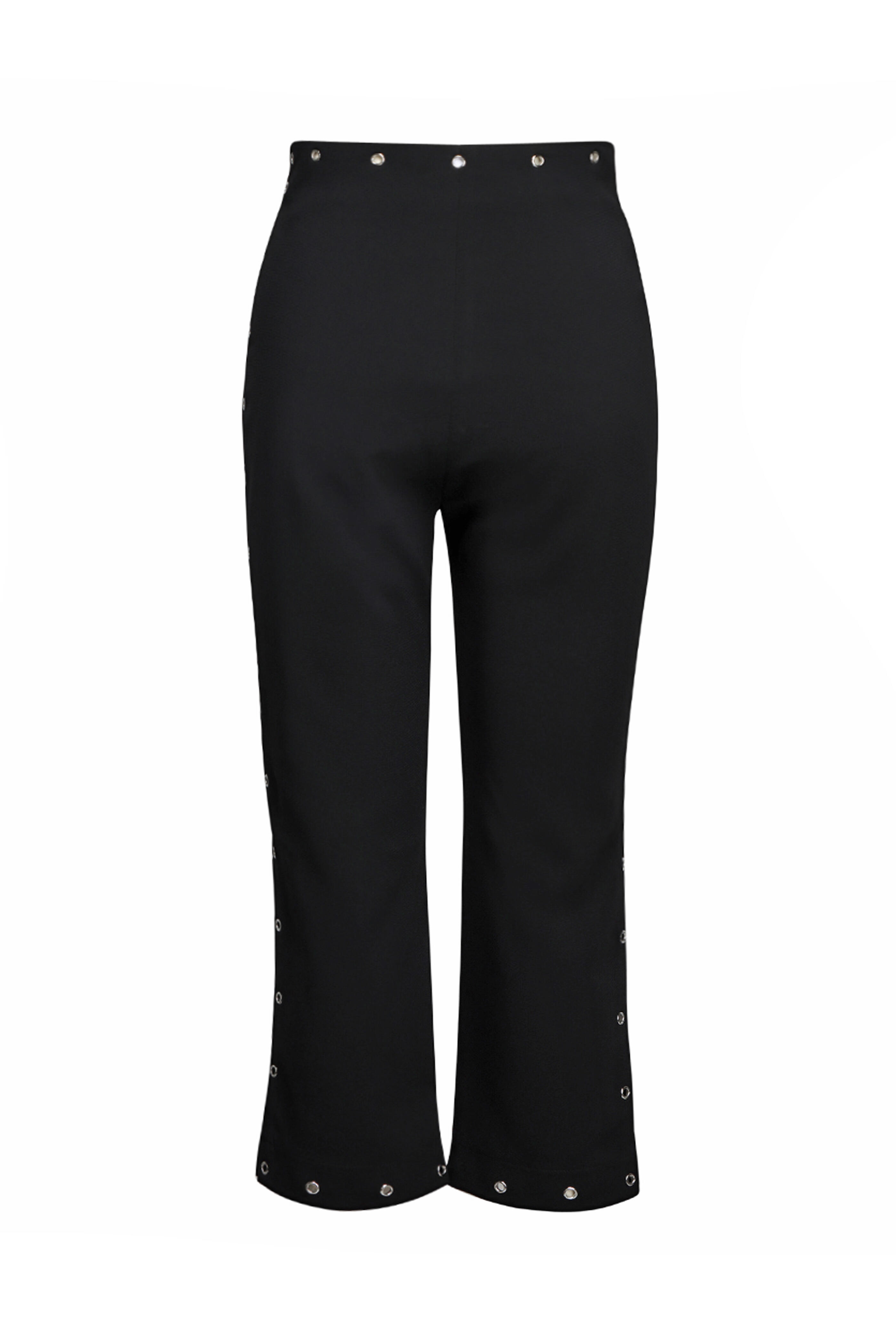 Paris Georgia - Black Riveted Capri Pant