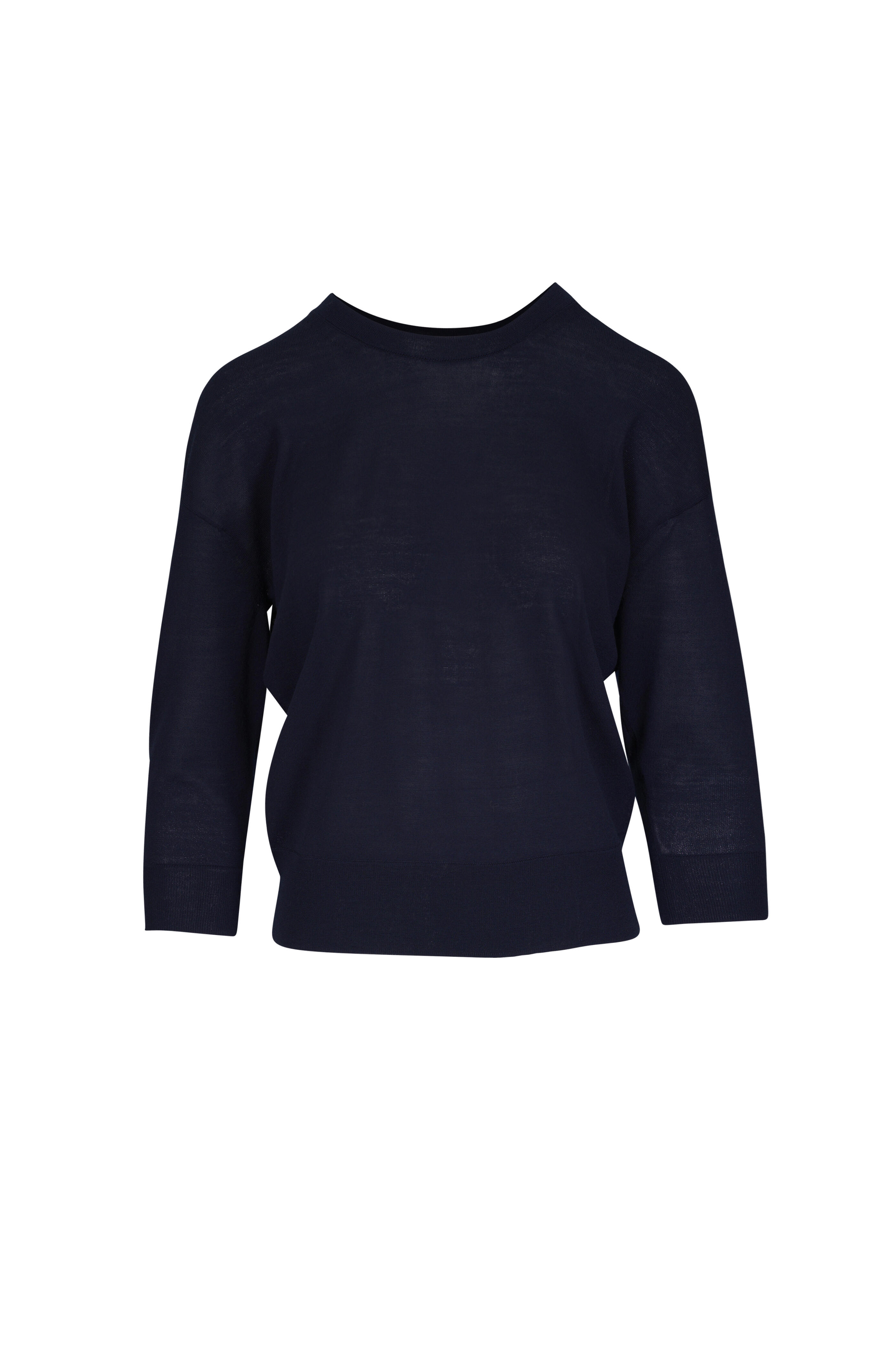 Dorothee Schumacher - Refined Essentials I Navy Bow Embellished Pullover