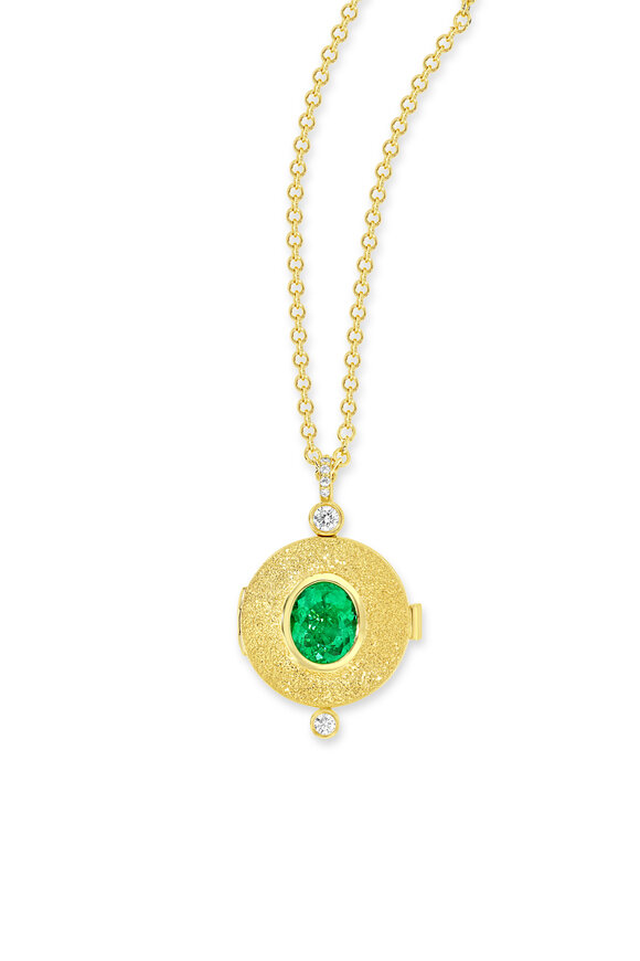 Future Fortune - 18K Gold Emerald Wizard Locket