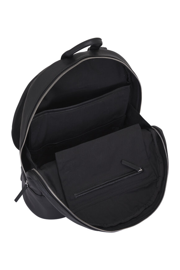 Want Les Essentiels Kastrup Black Pebbled Leather Backpack - view 4