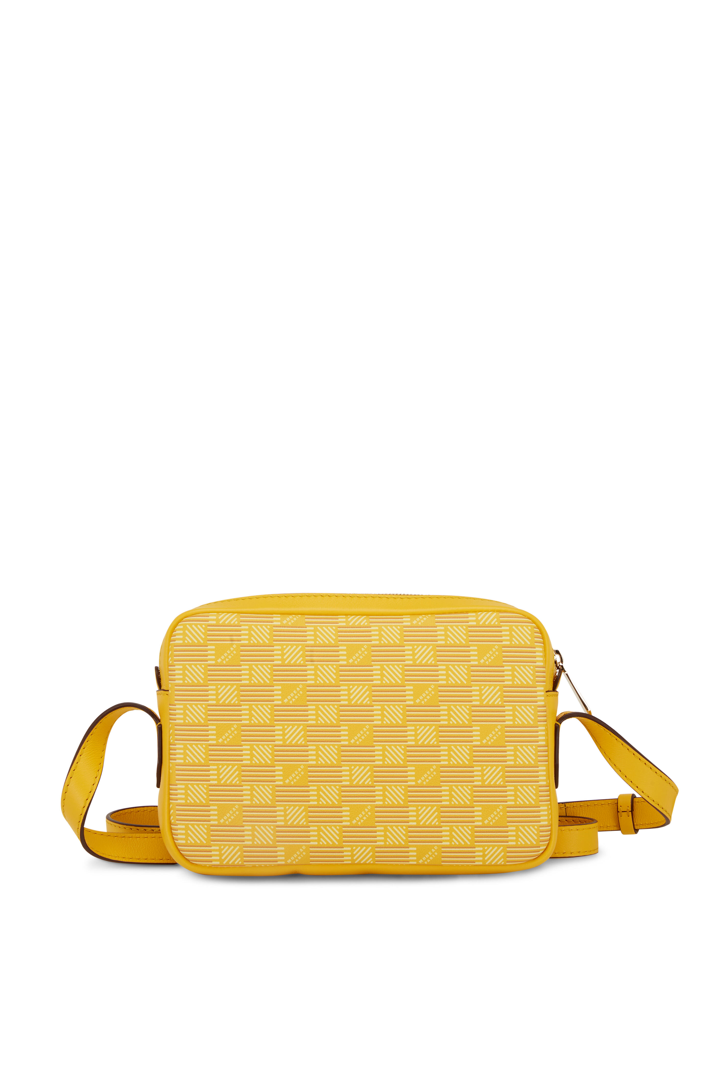 Moreau monogram-print clutch bag - Yellow