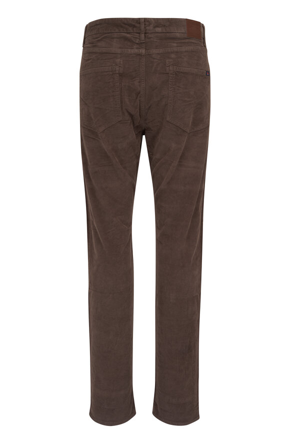 Faherty Brand - Rugged Gray Stretch Corduroy Five Pocket Pant