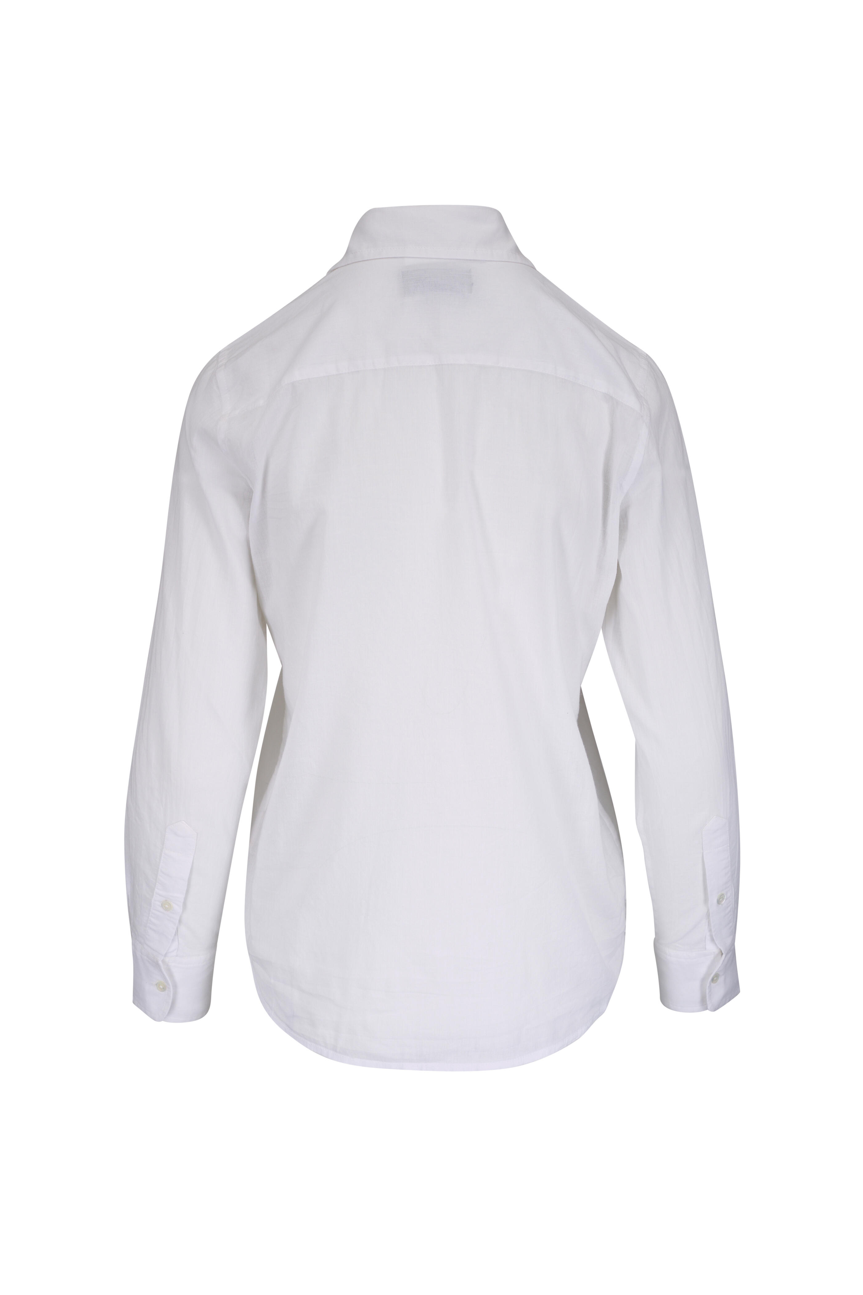 Nili Lotan - Nathael Ivory Ruffle Front Shirt