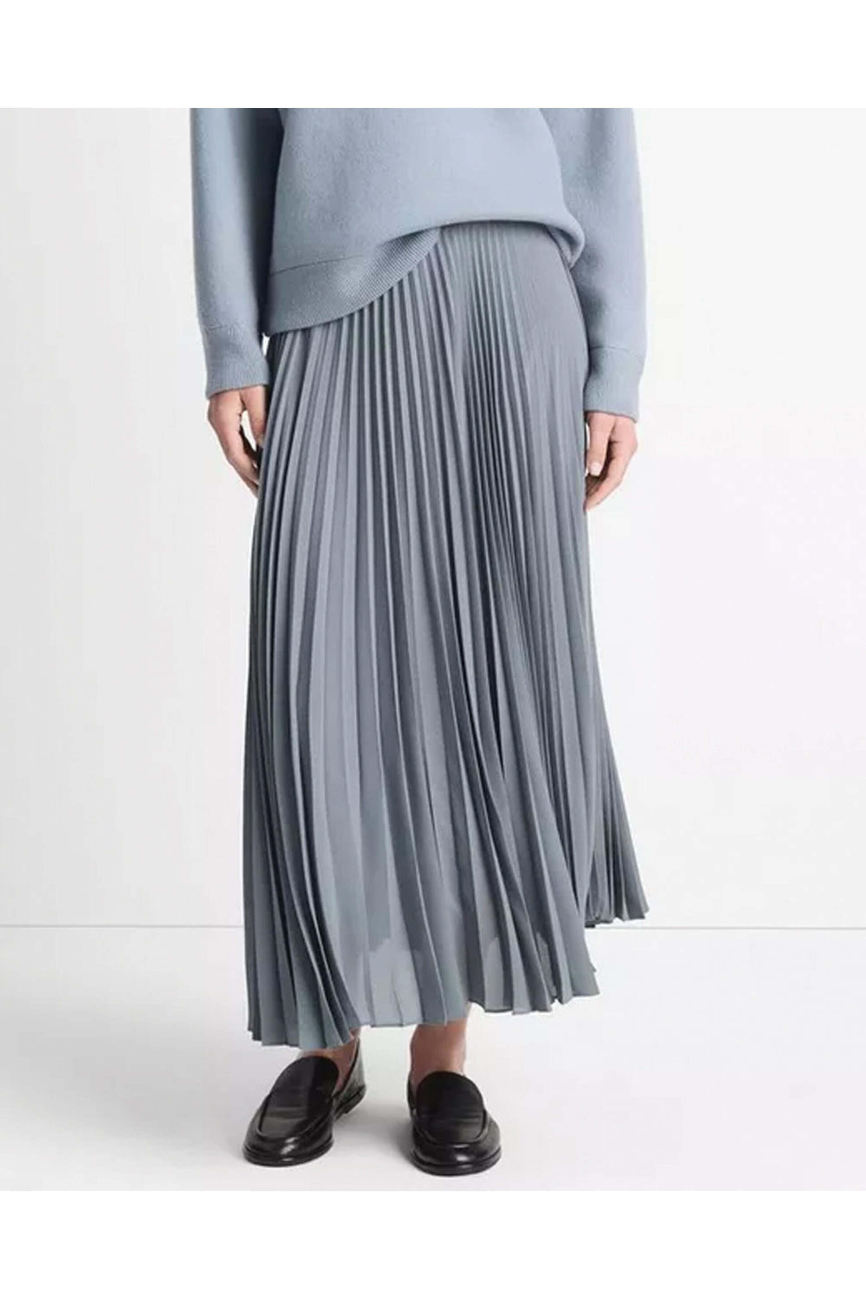 Vince - Lake Stone Drape Pleat Skirt