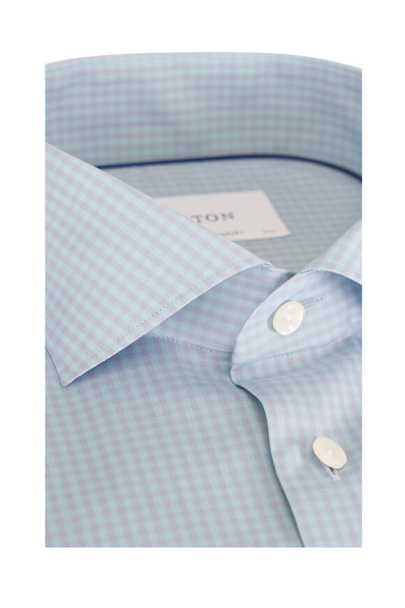 Eton Green Check Cotton Sport Shirt - view 2