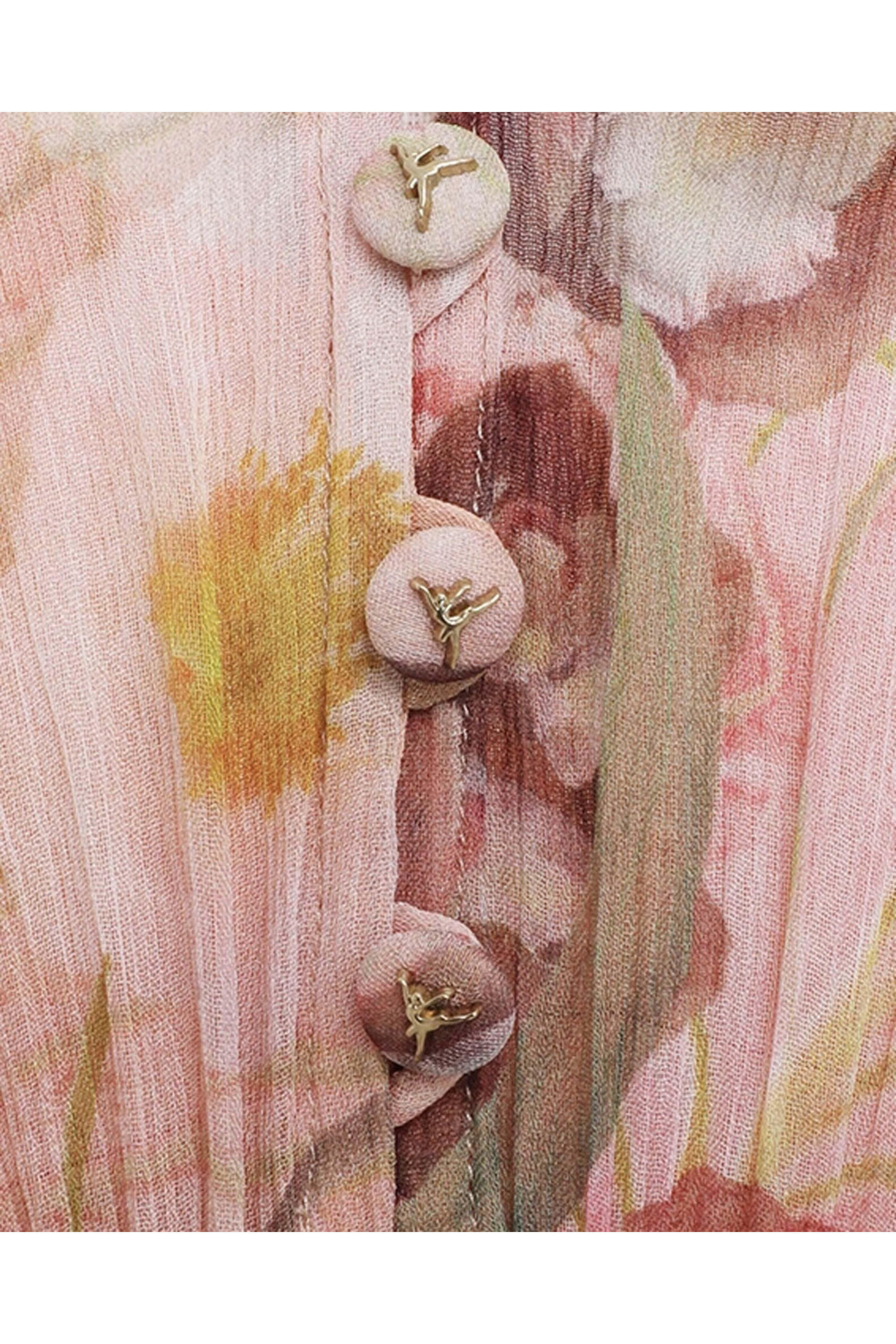 Zimmermann - Blush Garden Floral Dancer Drawn Mini Dress