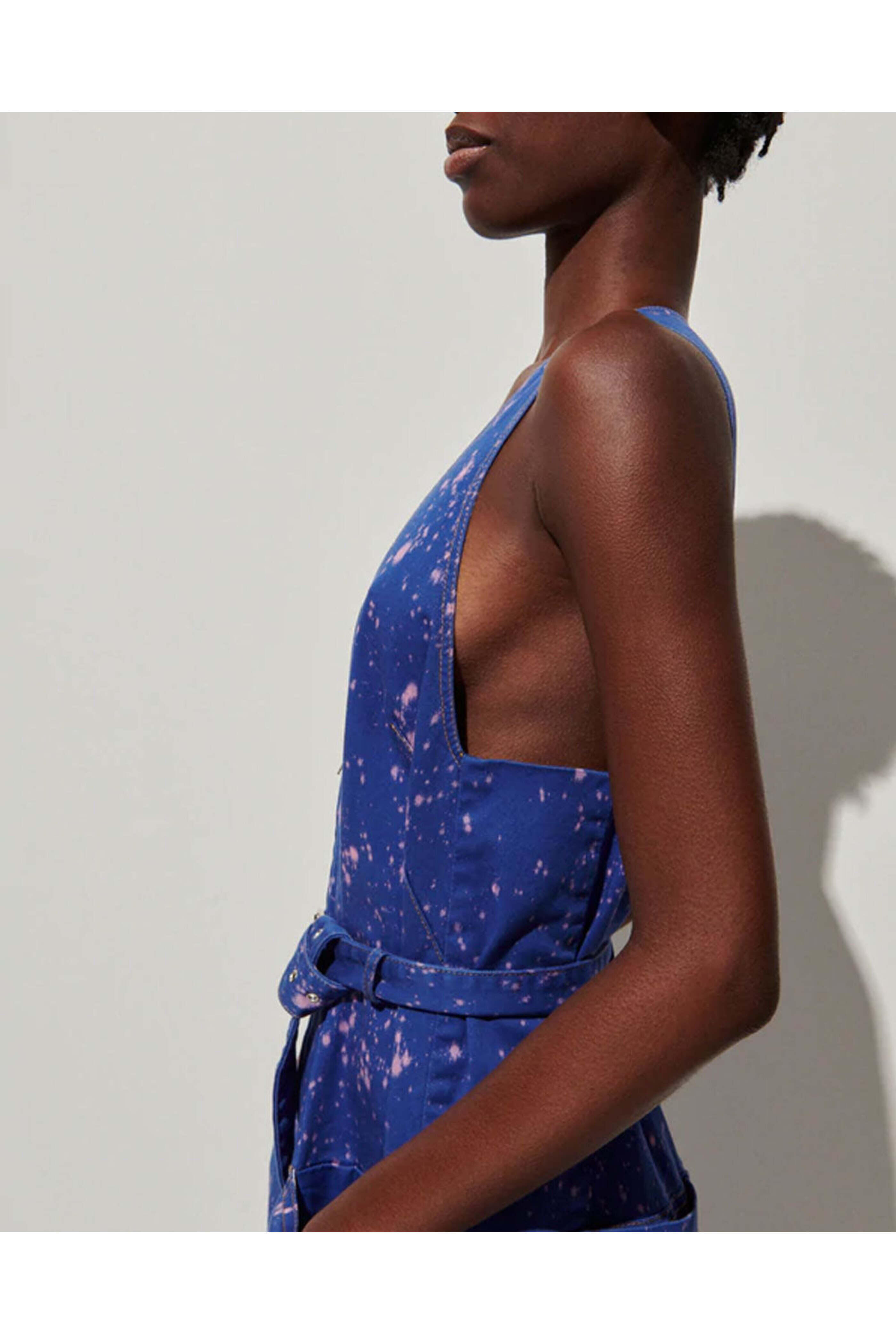 Rachel Comey - Blue Sleeveless Asa Jumpsuit