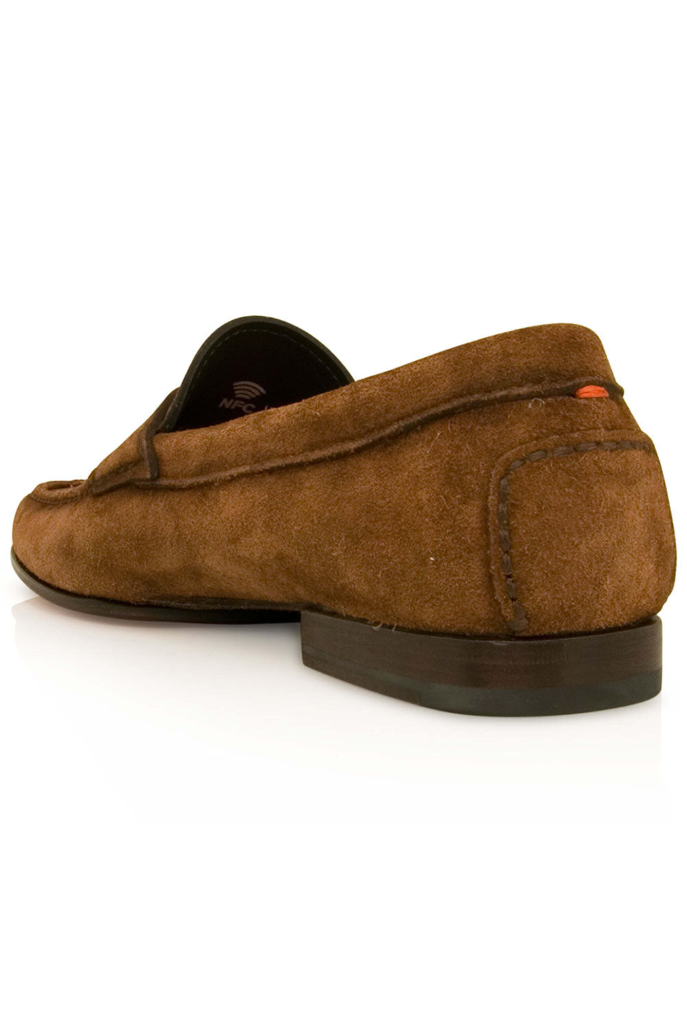 Santoni - Dousing Suede Loafer in Brown
