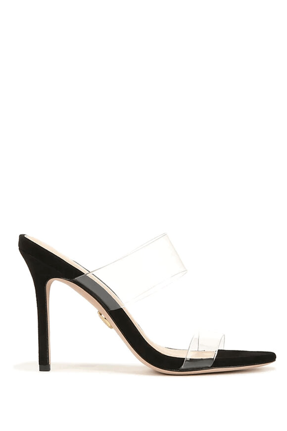 Veronica Beard Asha Black Sandal, 100mm - view 2
