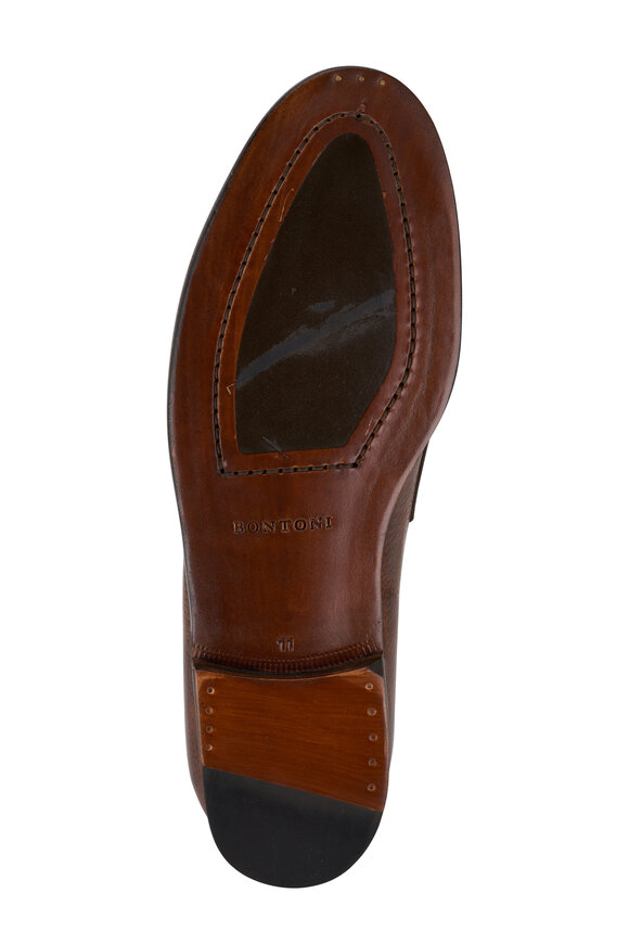 Bontoni - Saverese II Medium Chocolate Brown Leather Loafer