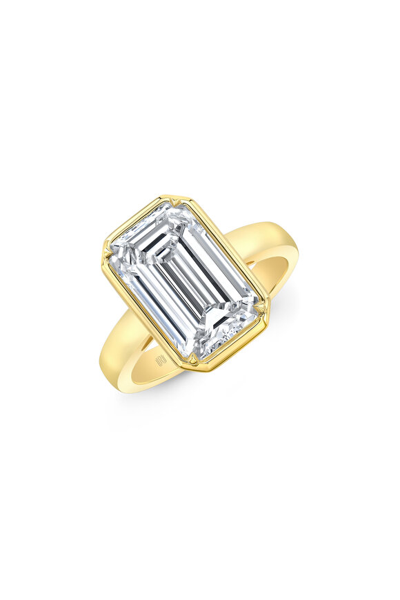 Rahaminov - 4.10CT Emerald Cut Diamond Ring