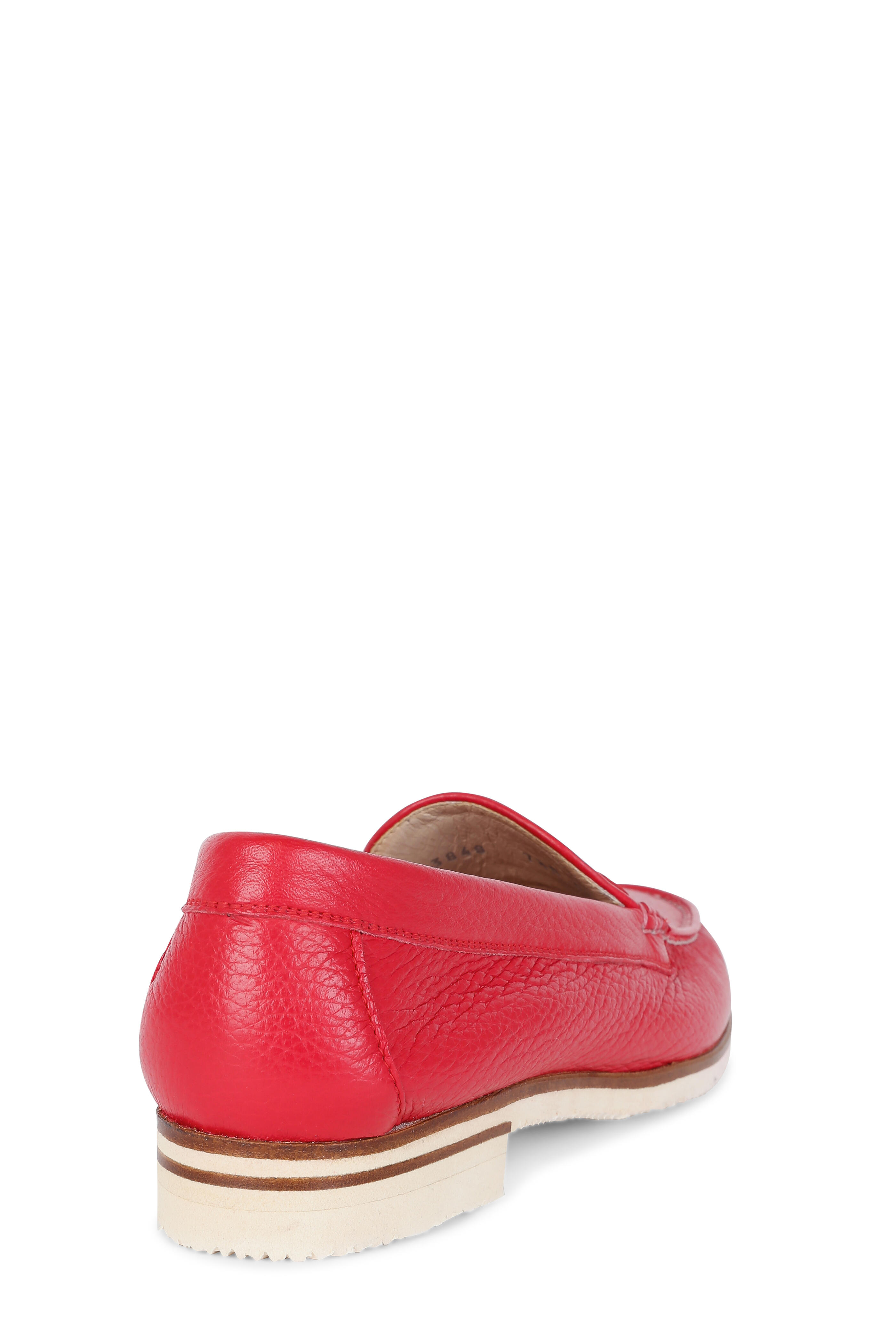 Gravati - Red Leather Penny Loafer