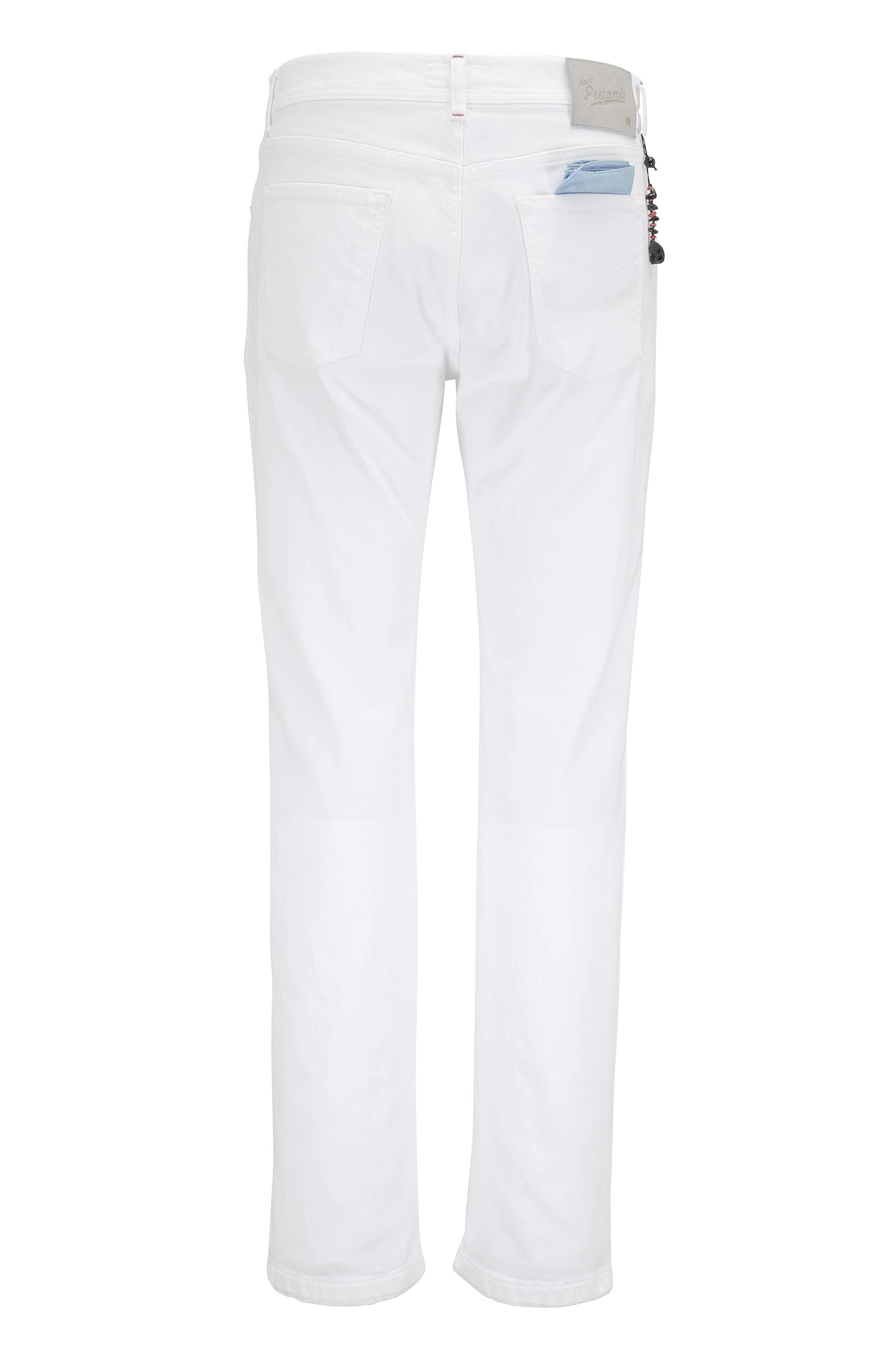 Marco Pescarolo - Nerano White Five Pocket Jean