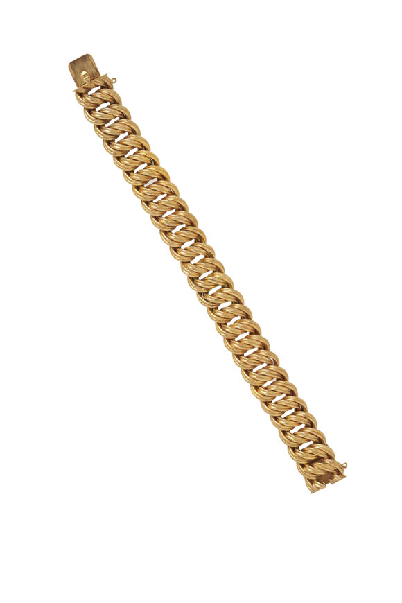 Estate Jewelry Mid Century Modern Vintage Link Bracelet 