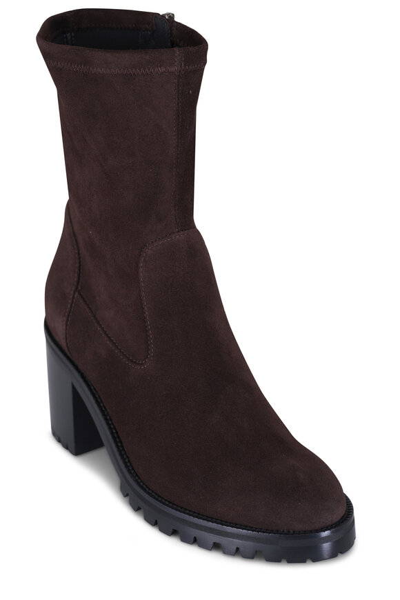Aquatalia Joplin Peppercorn Suede Ankle Boot - view 1