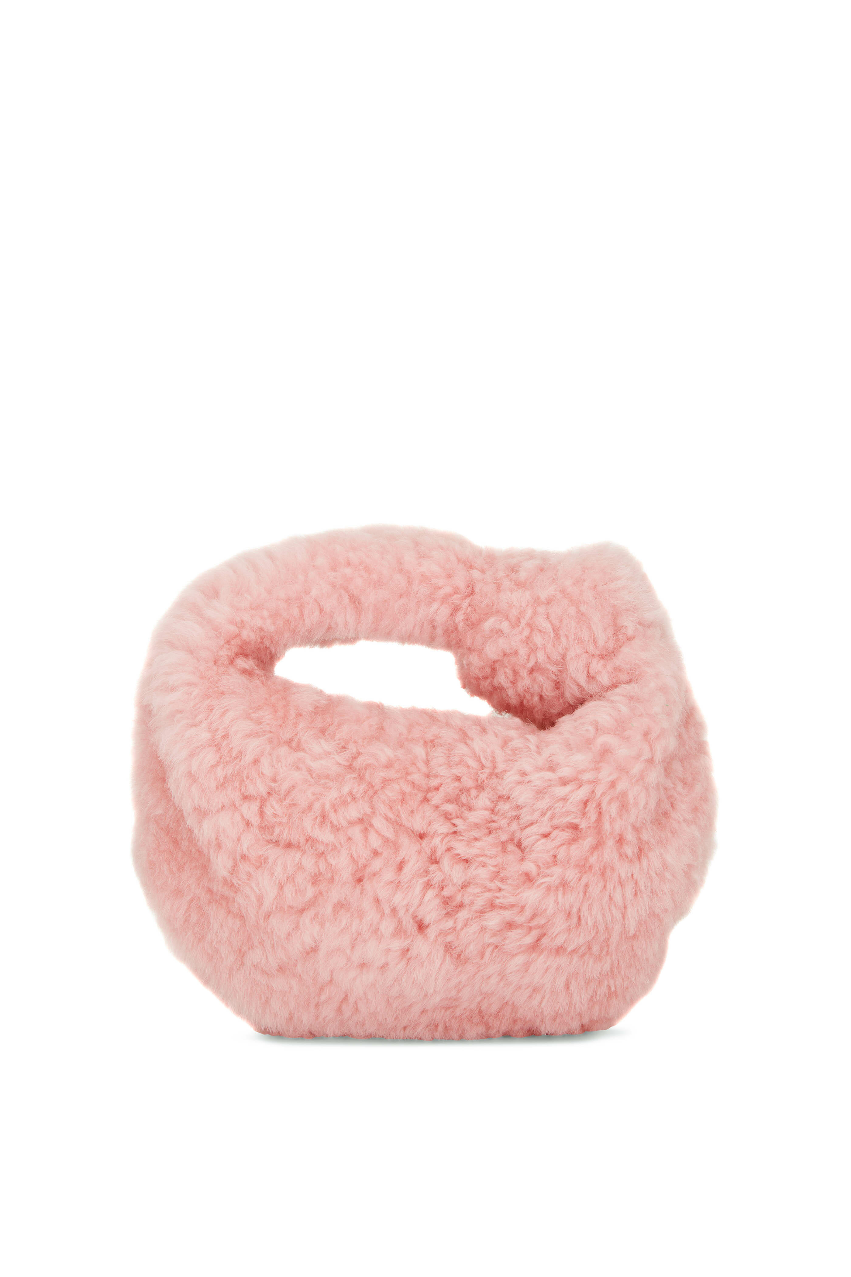 Bottega Veneta - Jodie Pink Shearling Mini Knot Bag
