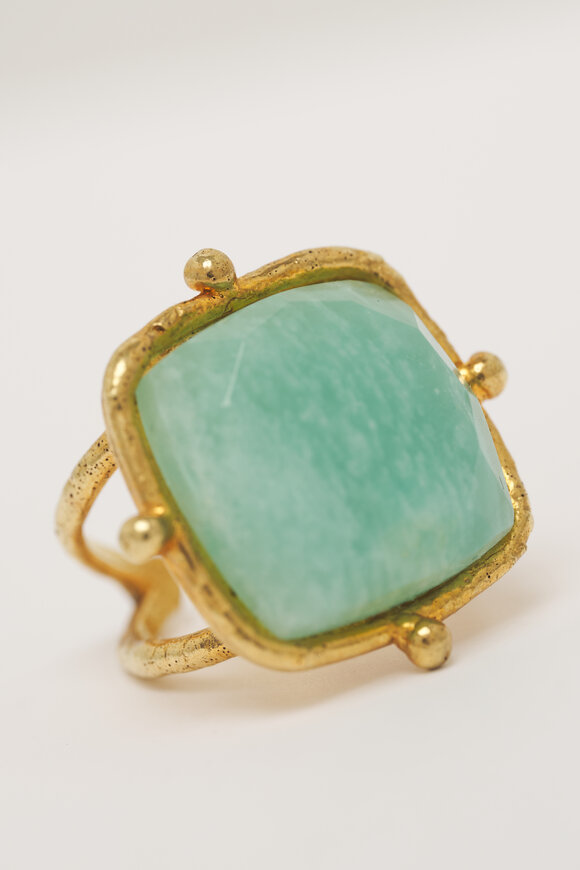 Sylvia Toledano Amazonite Coussin Ring