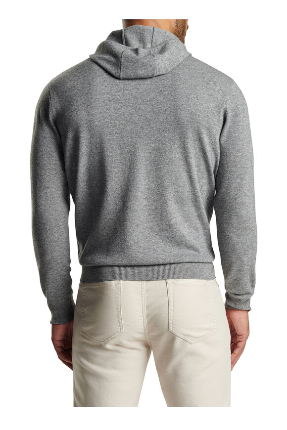 Peter Millar - Conway Gale Gray Wool & Cashmere Hoodie