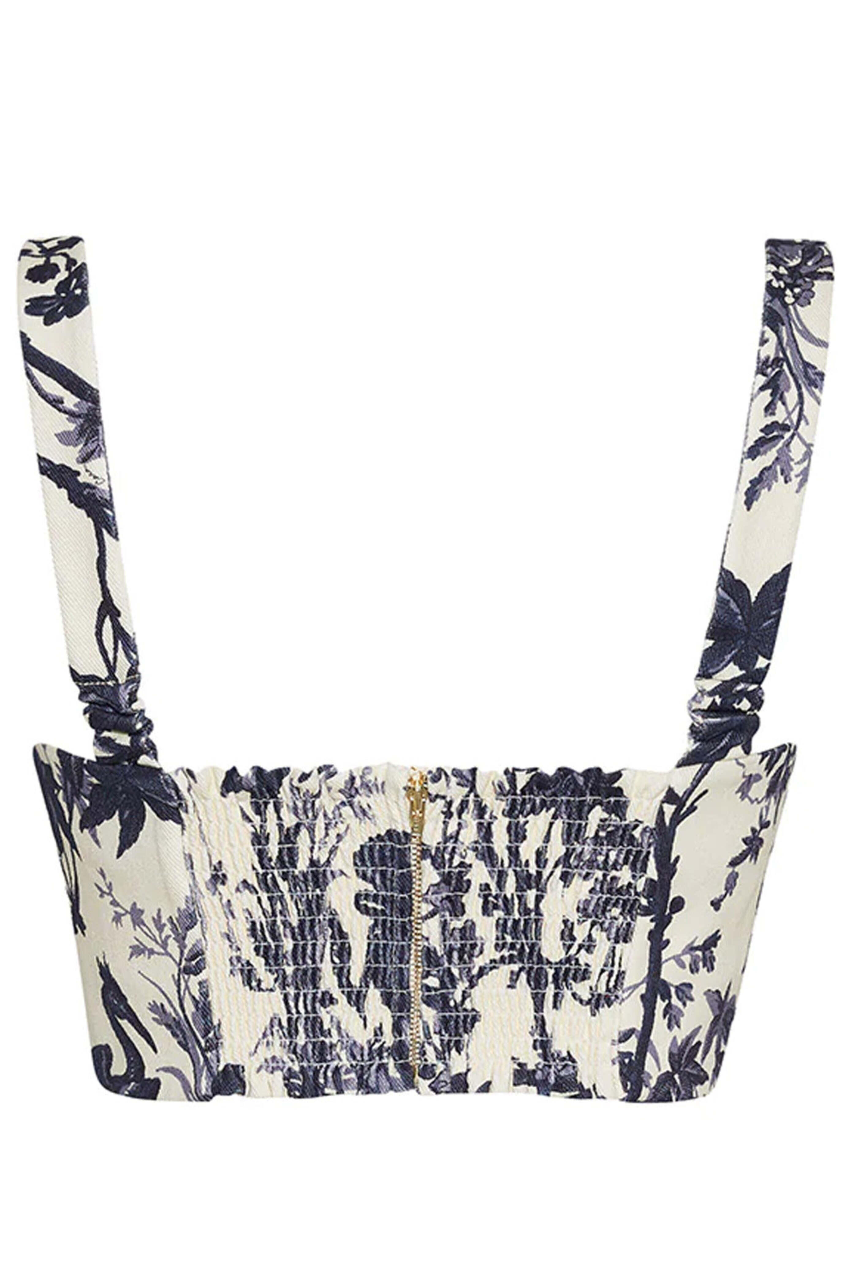 Cara Cara - Heron Navy Claudine Top