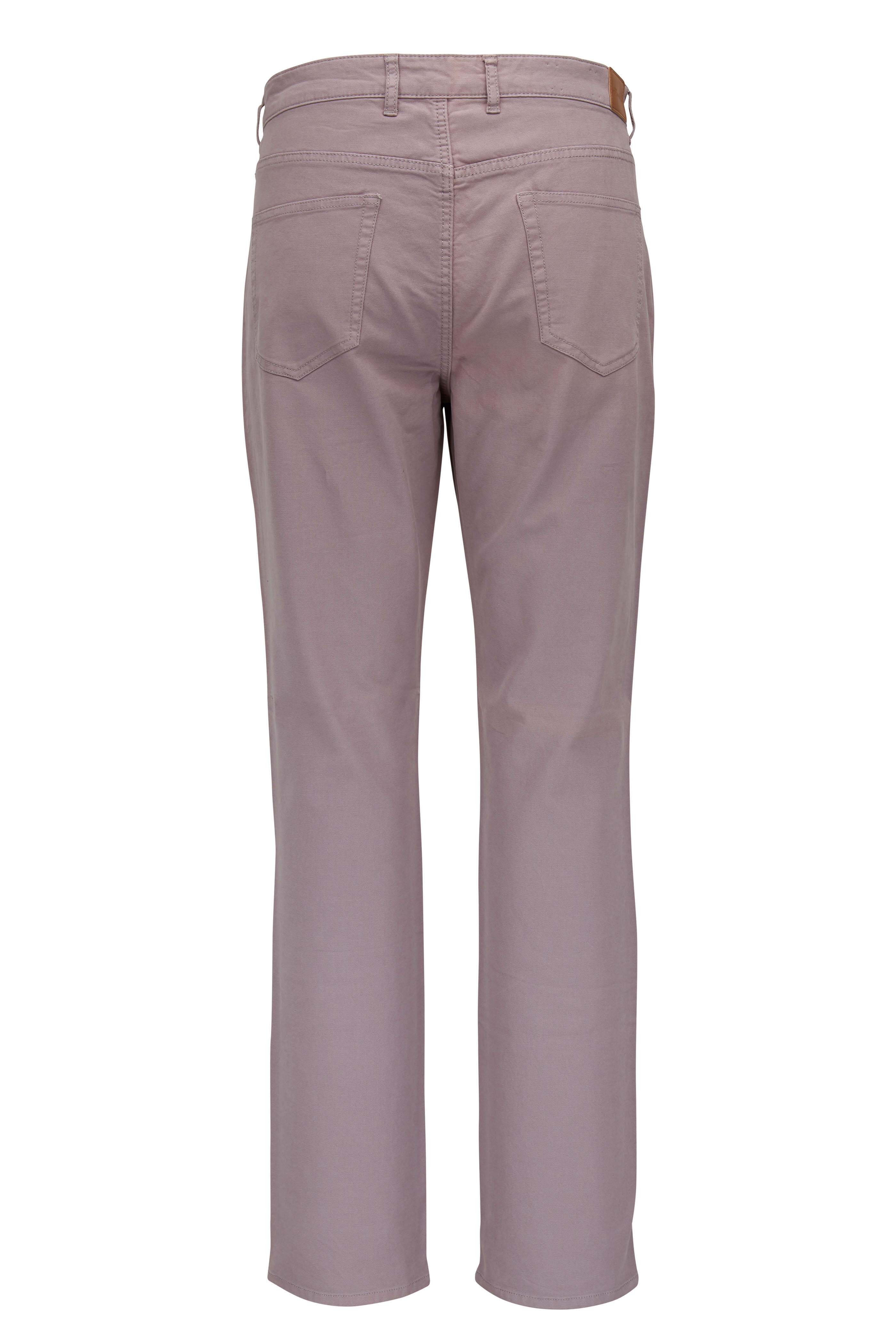 Peter Millar - Gray Canvas Five Pocket Pant