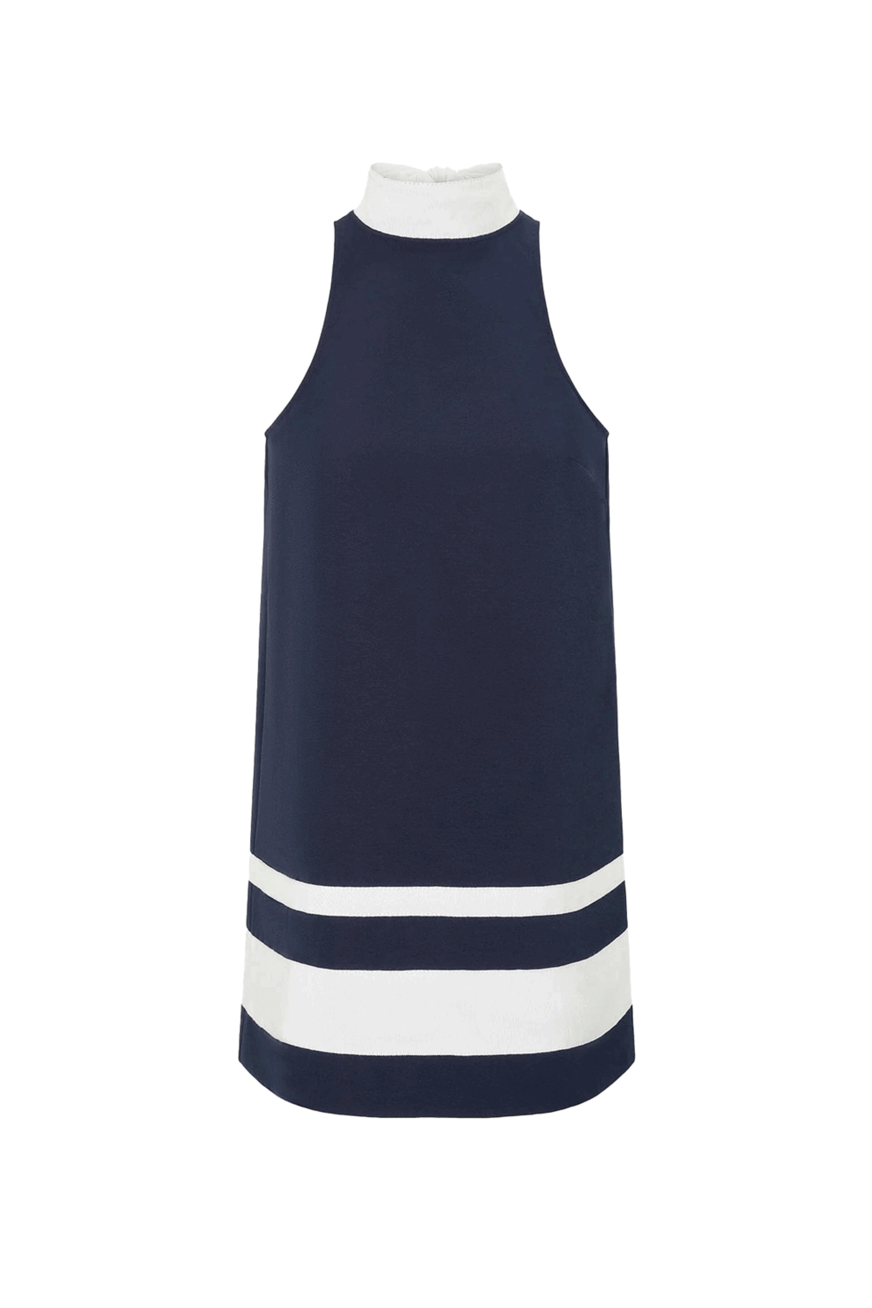 Staud - Navy and Ivory Ahoy Dress