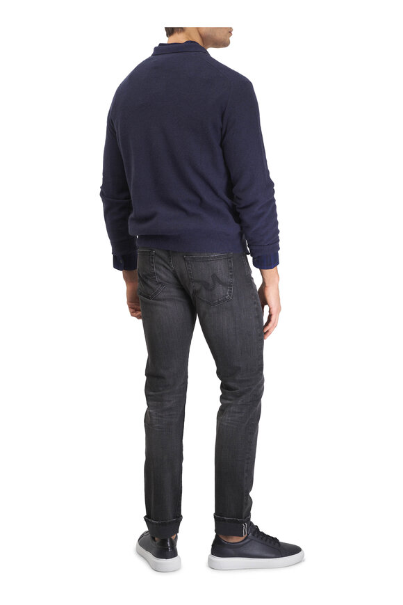 AG Washed Black Five Year Grandstand Selvedge Denim - view 6