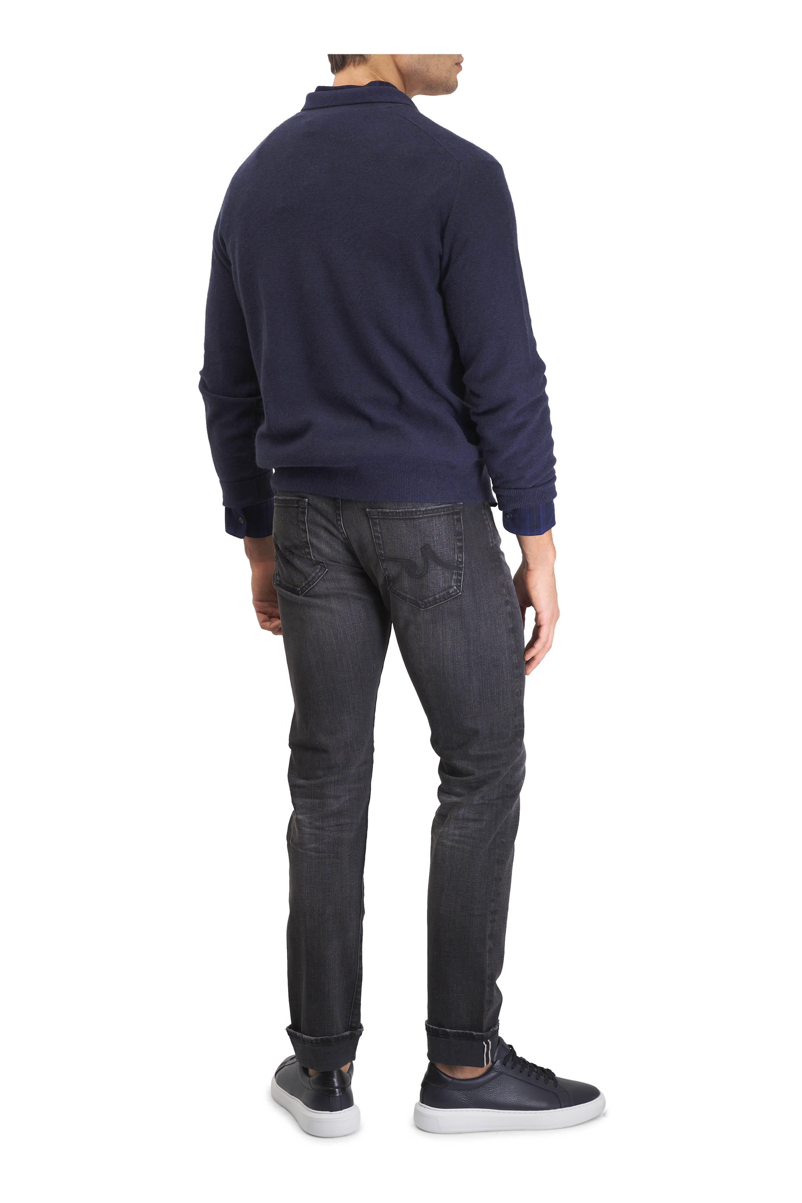 AG - Washed Black Five Year Grandstand Selvedge Denim