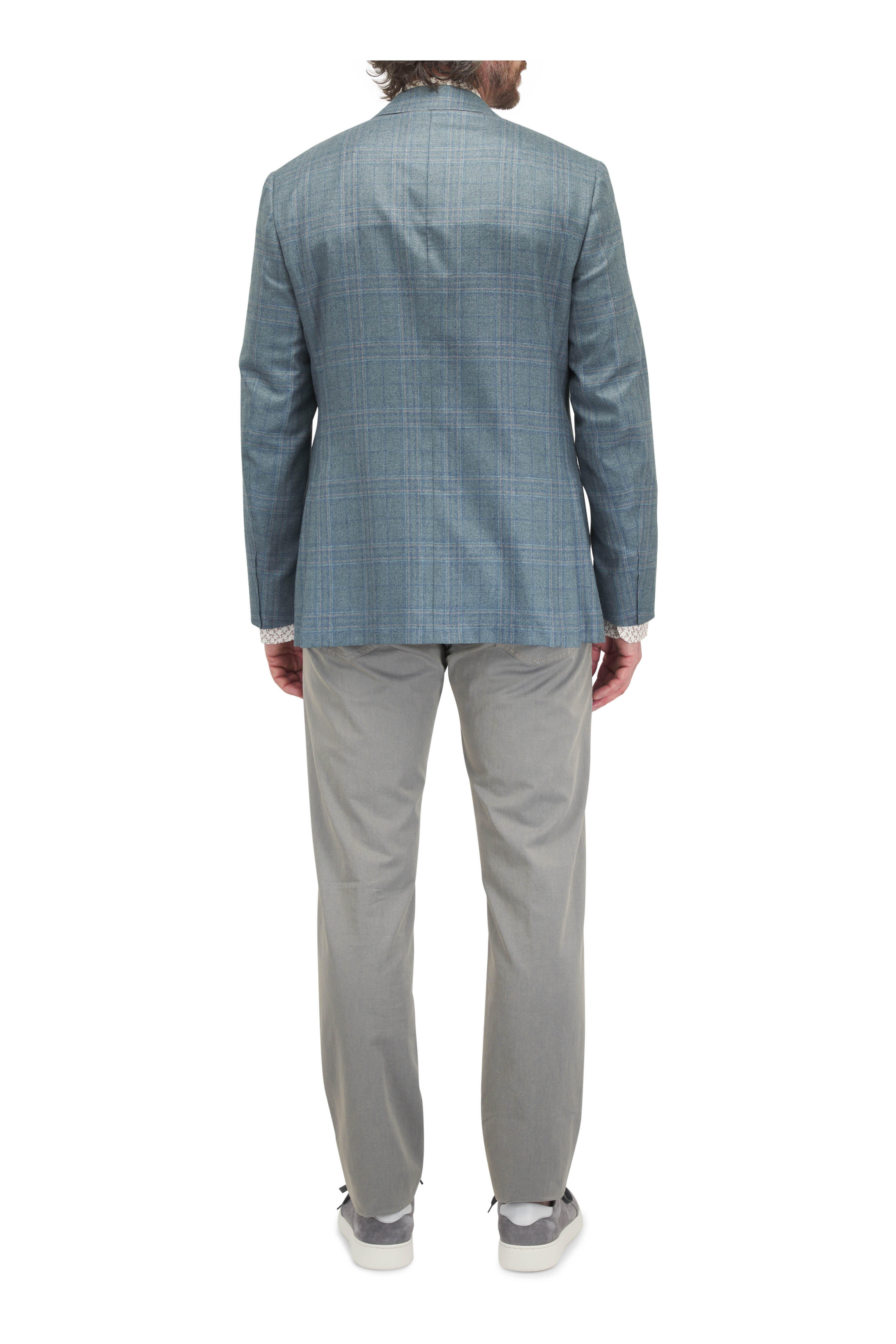 Canali - Sand Botanical Print Sport Shirt