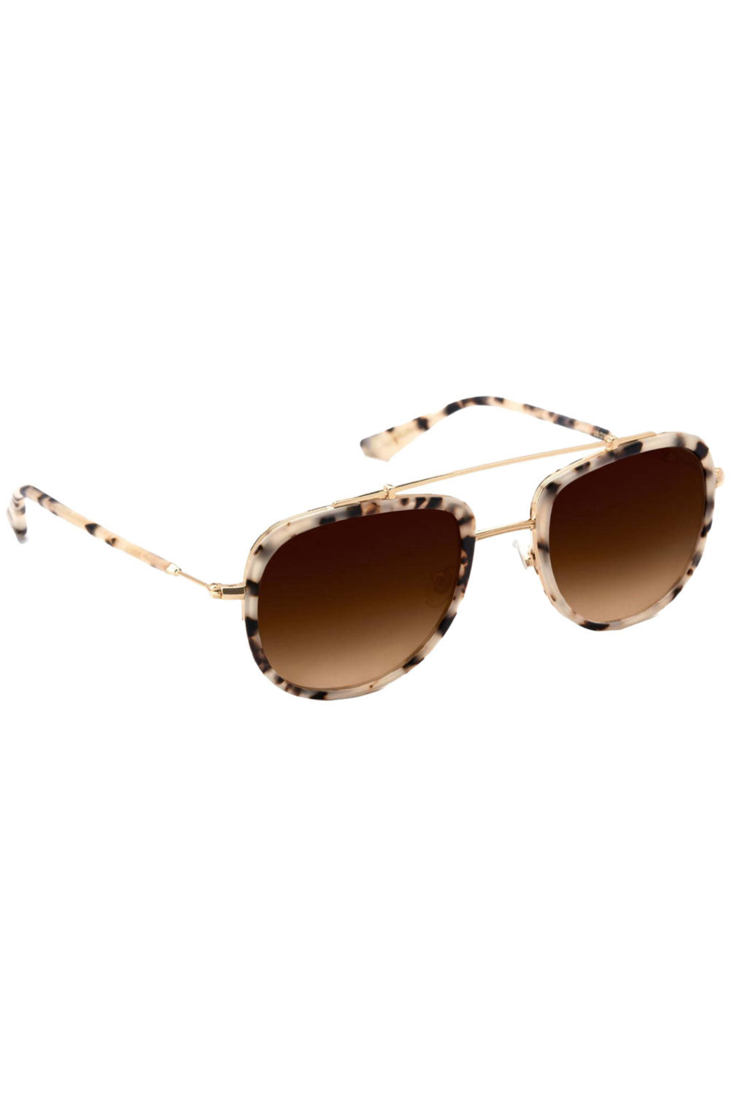 Krewe - Breton Sunglasses in Matte Oyster 24K