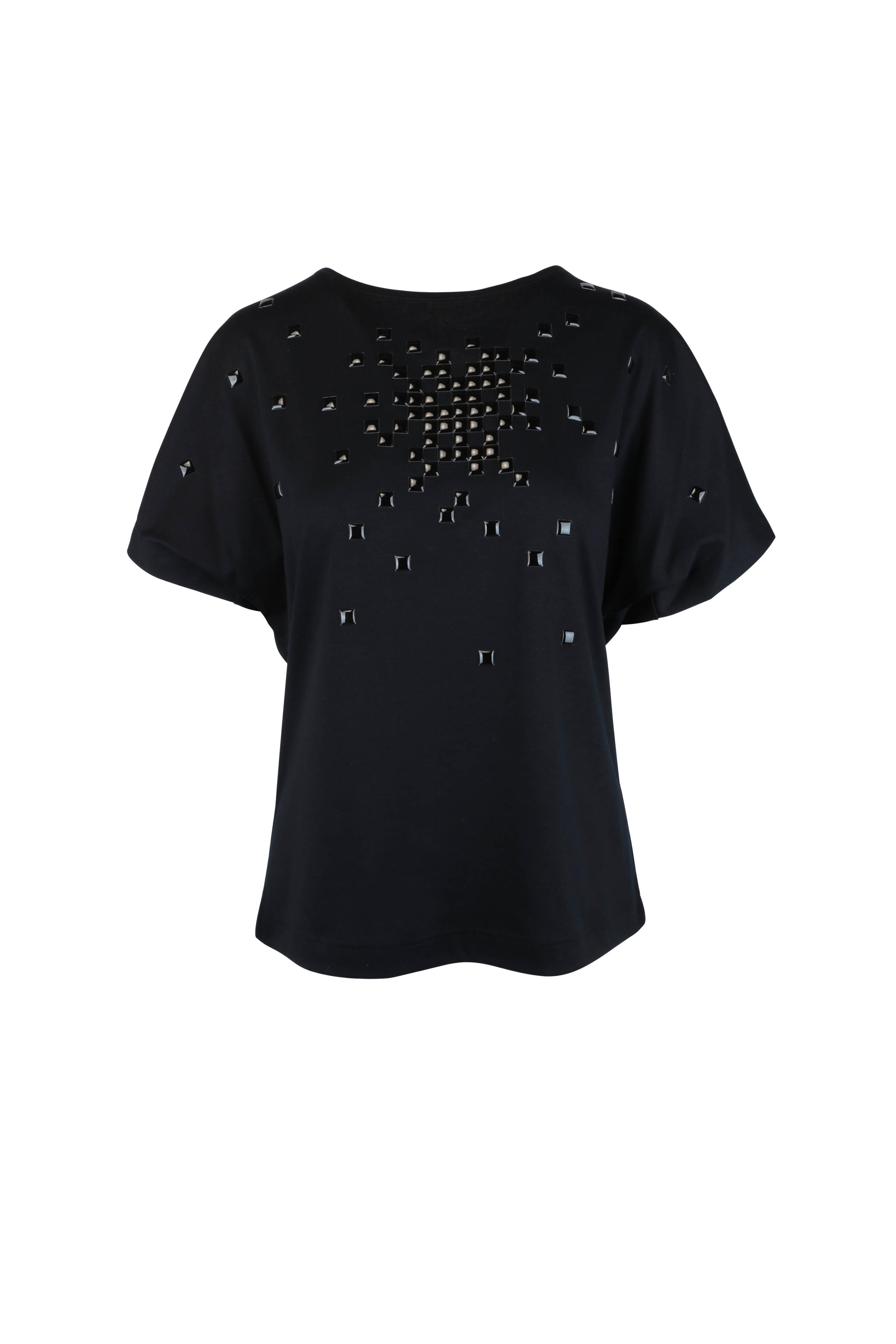 Akris Punto - Black Pixel Stud T-Shirt Stores